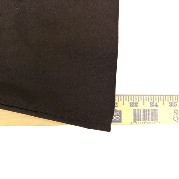 VTG Y2K Low Rise Flare Pants Jrs Sz 9 Brown 3 Button Detail 2" Zipper - Picture 11 of 12